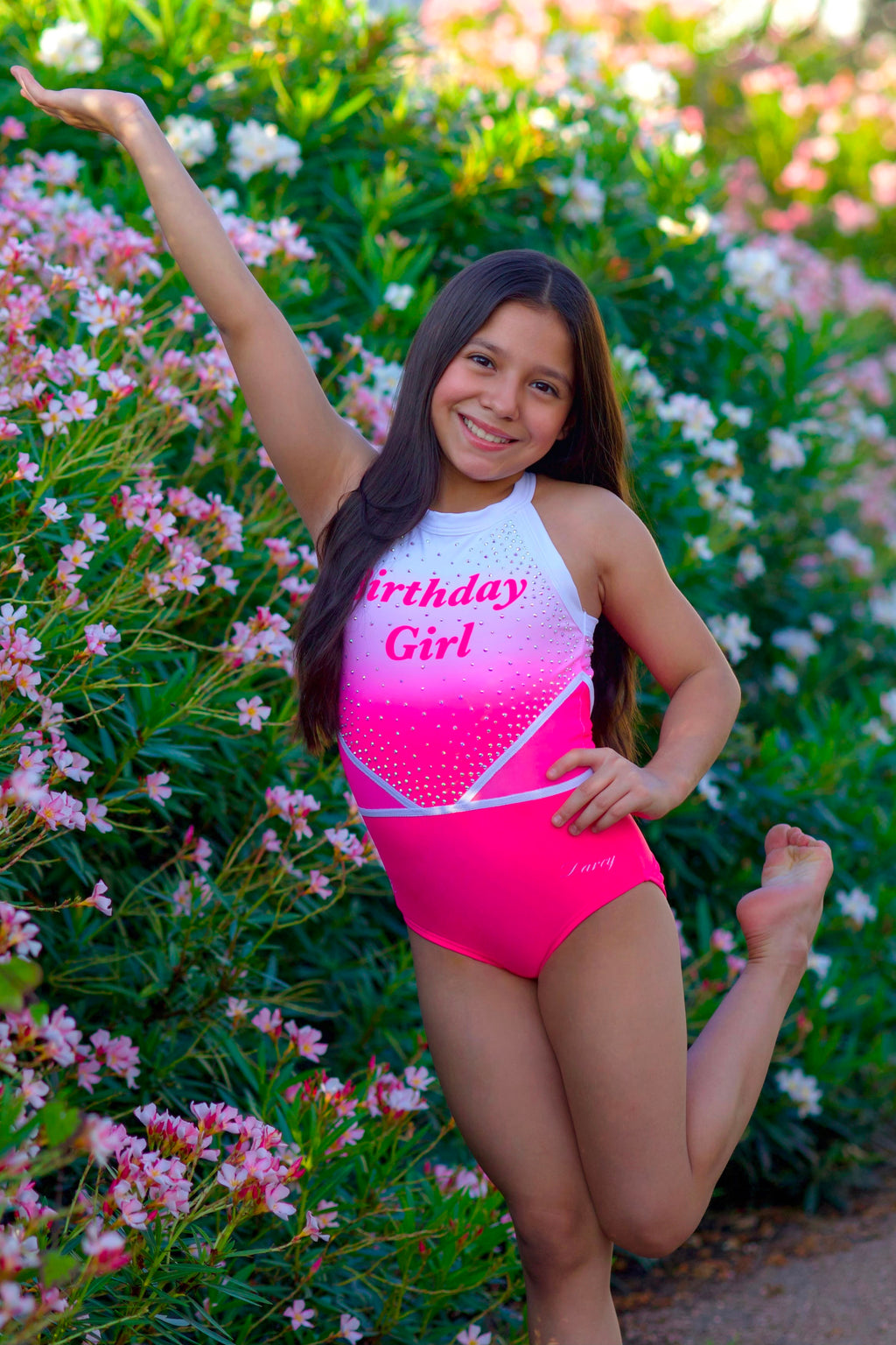Pink Party Girl Leotard