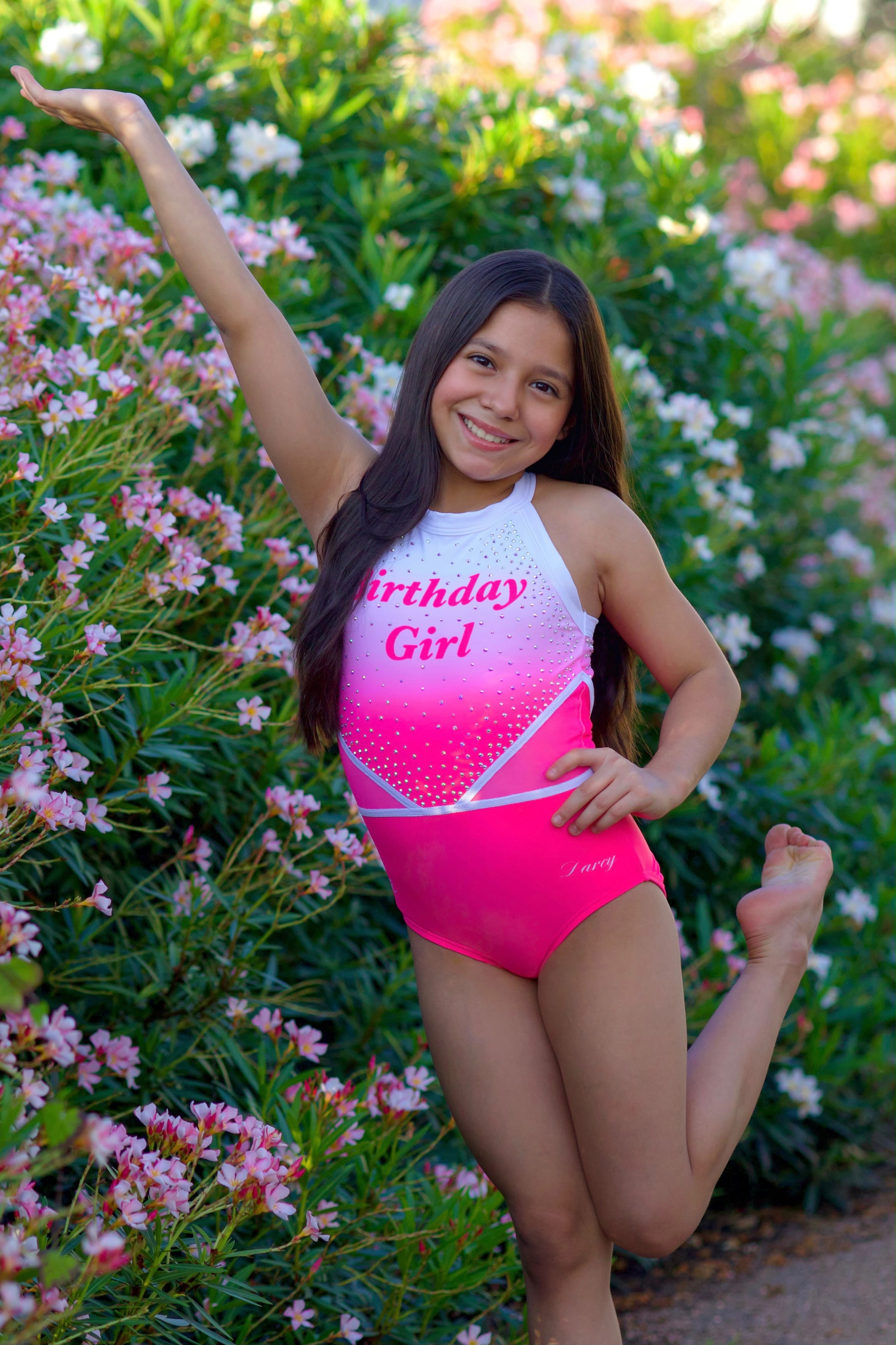 Pink Party Girl Leotard